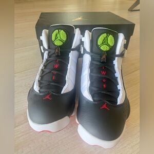 Jordan 6 Rings Black/university Red White Noir/blanc/university Roug